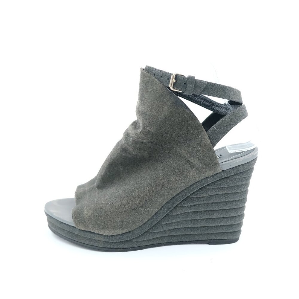 Balenciaga Gray Felt Glove Sandals